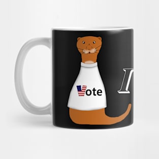 Oliver The Otter I Voted Sticker Mug